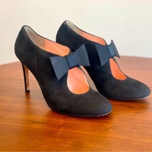 Black Kate Spade Bow Pumps